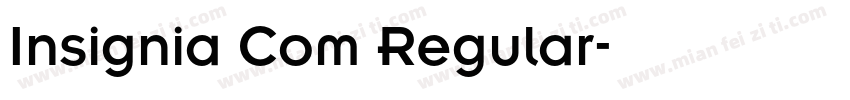 Insignia Com Regular字体转换